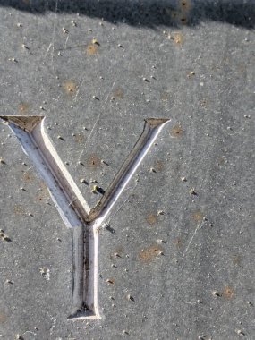 Sıkıntılı Durum Tipografisi ile Yazılan Kelimeler Fidye Mektubu Y 'yi Buldu