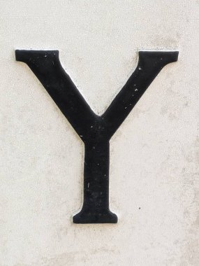 Sıkıntılı Durum Tipografisi ile Yazılan Kelimeler Fidye Mektubu Y 'yi Buldu