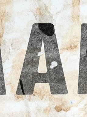 Sıkıntılı Durum Tipografisi ile Yazılan Sözcükler Fidye Mektubu A 'yı Buldu