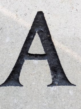 Sıkıntılı Durum Tipografisi ile Yazılan Sözcükler Fidye Mektubu A 'yı Buldu