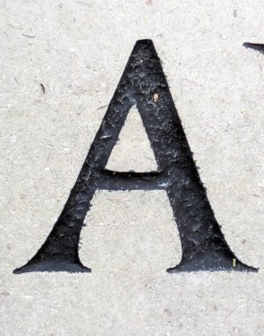 Sıkıntılı Durum Tipografisi ile Yazılan Sözcükler Fidye Mektubu A 'yı Buldu