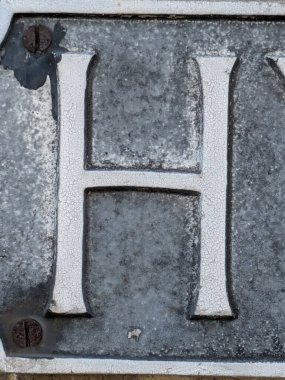 Sıkıntılı Durum Tipografisi ile Yazılan Kelimeler Fidye Mektubu H 'yi Buldu