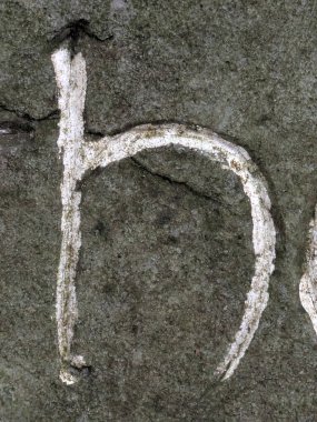 Sıkıntılı Durum Tipografisi ile Yazılan Kelimeler Fidye Mektubu H 'yi Buldu