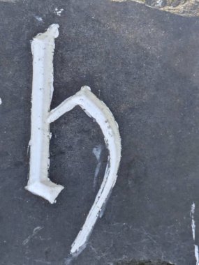 Sıkıntılı Durum Tipografisi ile Yazılan Kelimeler Fidye Mektubu H 'yi Buldu