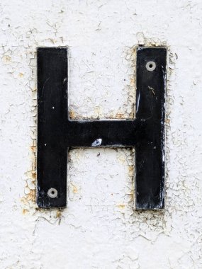 Sıkıntılı Durum Tipografisi ile Yazılan Kelimeler Fidye Mektubu H 'yi Buldu