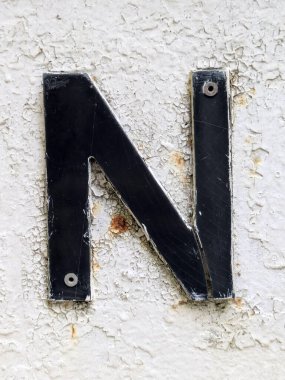 Sıkıntılı Durum Tipografisi ile Yazılan Kelimeler Fidye Mektubu N 'yi Buldu