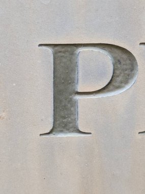 Sıkıntılı Durum Tipografisi ile Yazılan Sözcükler Fidye Mektubu P Bulundu