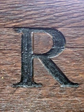 Sıkıntılı Durum Tipografisi ile Yazılan Kelimeler Fidye Mektubu R 'yi Buldu