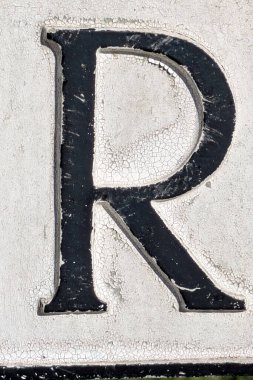 Sıkıntılı Durum Tipografisi ile Yazılan Kelimeler Fidye Mektubu R 'yi Buldu