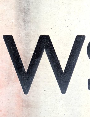 Sıkıntılı Durum Tipografisi ile Yazılan Sözcükler Fidye Mektubu W 'yu Buldu