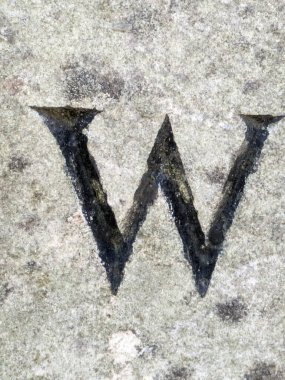 Sıkıntılı Durum Tipografisi ile Yazılan Sözcükler Fidye Mektubu W 'yu Buldu