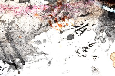 Soyut boya çizgileri, mürekkep lekeleri ve kırmızı siyah grungy boyalar.