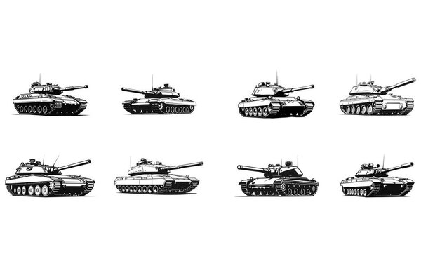 Army tank silhouette,Tank silhouette ,Tank icon vector illustration