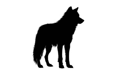 Kutup Tilkisi simgesi silueti, Tilki silueti, Tilki silueti