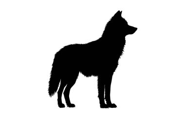 Kutup Tilkisi simgesi silueti, Tilki silueti, Tilki silueti