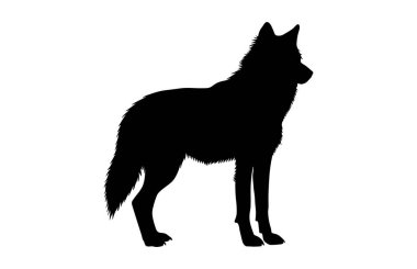 Kutup Tilkisi simgesi silueti, Tilki silueti, Tilki silueti