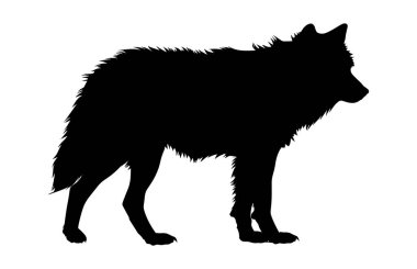 Kutup Tilkisi simgesi silueti, Tilki silueti, Tilki silueti