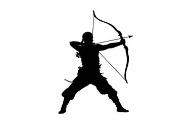 Okçuluk siluetleri, okçuluk silueti, kadın okçuluk silueti..