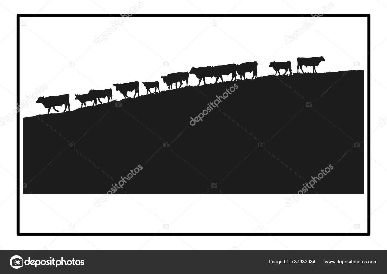 Cowboy Background Sunset Silhouette Stock Photo 205493341 | Shutterstock, image size:1600x1134