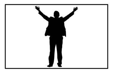 Başarı siluetini kutlayan iş adamı, İş Adamlarının Kazanması