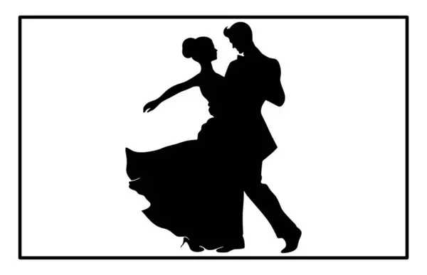 Dans eden çiftlerin siluetleri, balo dansı, dans eden çiftlerin siluetleri.