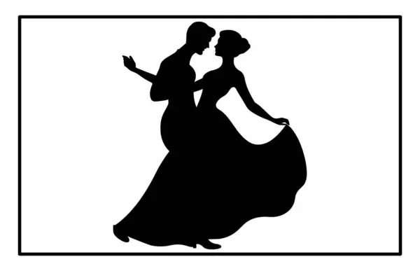 Dans eden çiftlerin siluetleri, balo dansı, dans eden çiftlerin siluetleri.