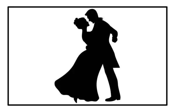Dans eden çiftlerin siluetleri, balo dansı, dans eden çiftlerin siluetleri.
