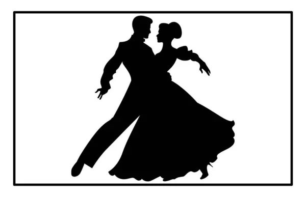 Dans eden çiftlerin siluetleri, balo dansı, dans eden çiftlerin siluetleri.