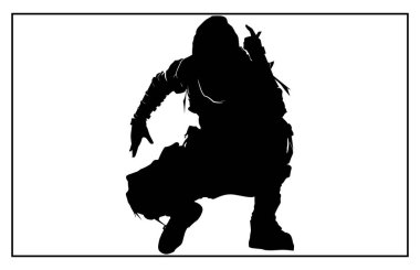 Kostümün şık siluetleri, illüstrasyon kostümleri