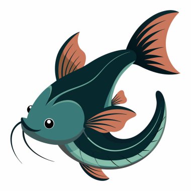 Beyaz arka plan üzerinde yayın balığı