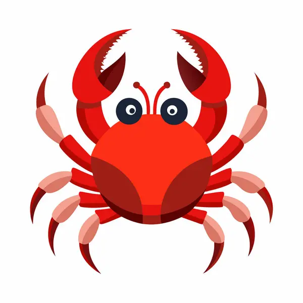 beyaz izole kırmızı Yengeç