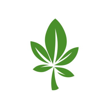 Simge vektör yeşil yaprak