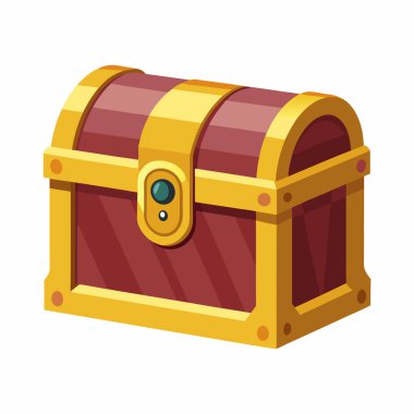 Hazine Sandığı Isometric Illustration