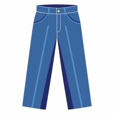 Mavi Kot Klasik Geniş Bacaklı Denim Pantolon