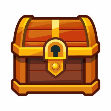 Hazine Sandığı Isometric Illustration