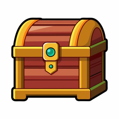 Hazine Sandığı Isometric Illustration