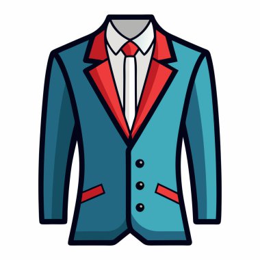 Mavi Takım Elbise Çizimi