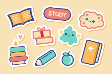 Off-White Arkaplanda İzole Edilmiş Tema Etiketi Çalışması