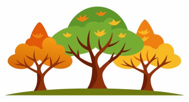 Doğa Ağacı Vektör Sanatsal EPS