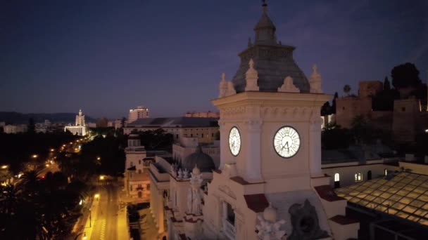 马拉加夜城西班牙 Andalucia — 图库视频影像