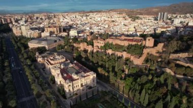 Malaga Castillo de Gibralfaro İspanya