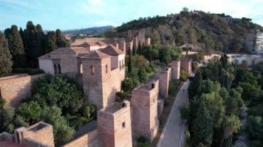 Malaga Castillo de Gibralfaro İspanya