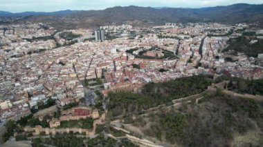 Malaga Castillo de Gibralfaro İspanya