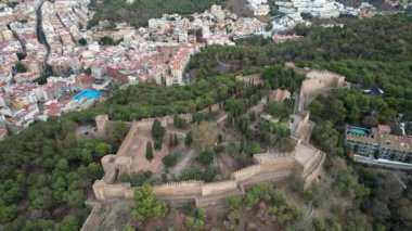 Malaga Castillo de Gibralfaro İspanya