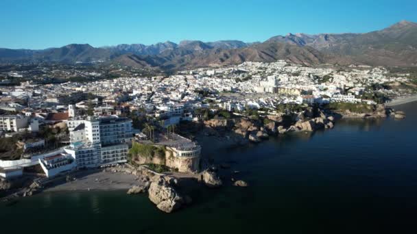 Nerja Balcon Europa 西班牙 Andalucia — 图库视频影像