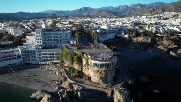 Балкон Европы Испании Андалусия — стоковое видео