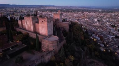 Alhambra Sarayı Granada şehri İspanya Avrupa
