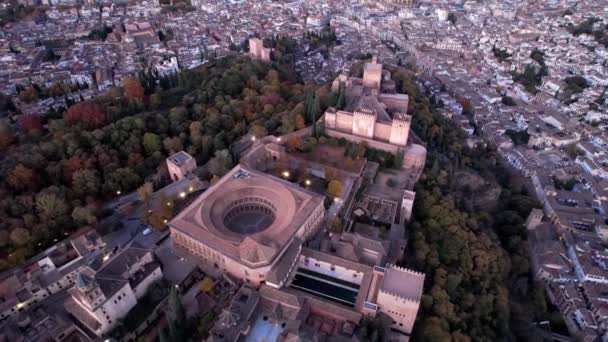 西班牙格拉纳达市Alhambra宫 — 图库视频影像