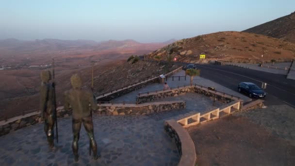 加那利岛弗尔特文图拉火山火山口 — 图库视频影像