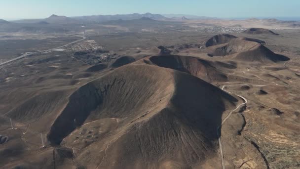 Fuerteventura Vagyok Kanári Sziget Korralejo Spanyolország Légi Felvétel — Stock videók